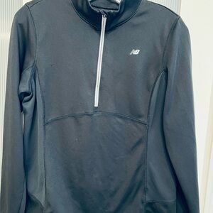 New Balance Womans Performance Zip Up in Black